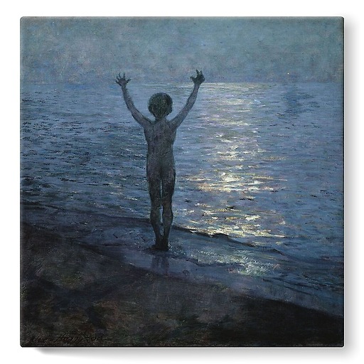 Child by the Sea (stretched canvas)