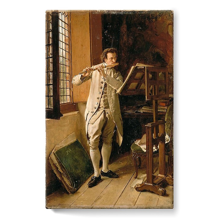 The Flute player (stretched canvas)