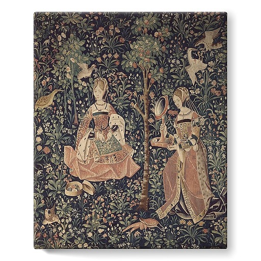 The hanging of the Lord's Life: Embroidery I/II (stretched canvas)