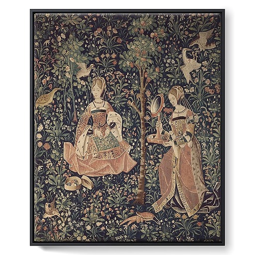 The hanging of the Lord's Life: Embroidery I/II (framed canvas)