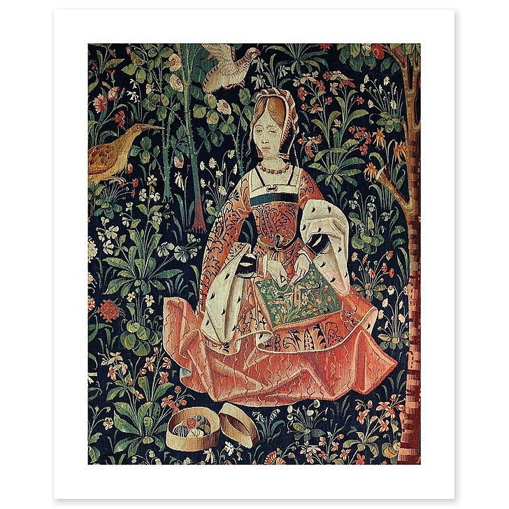 La tenture de la Vie Seigneuriale : La Broderie II/II (affiches d'art)