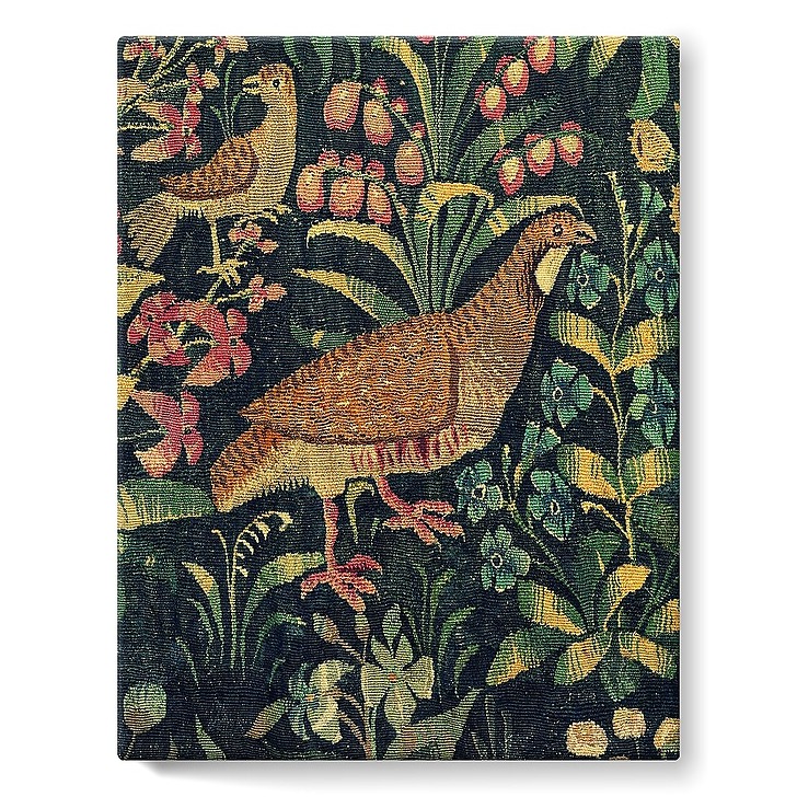 La tenture de la Vie Seigneuriale : La Promenade II/II (toiles sur châssis)