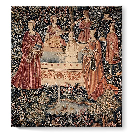 The hanging of the Lord's Life: The Bath (stretched canvas)