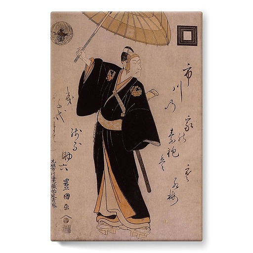 Acteur de kabuki ; l'acteur Ichikawa Danjûrô VI, dans le rôle de Sukeroku (toiles sur châssis)