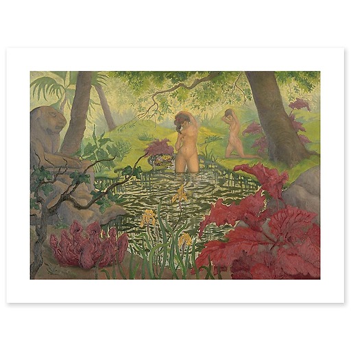 The Bathing Place or Lotus (canvas without frame)
