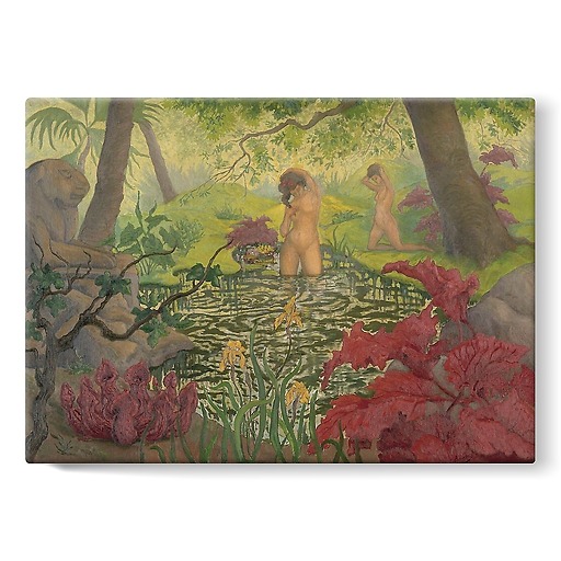 The Bathing Place or Lotus (stretched canvas)