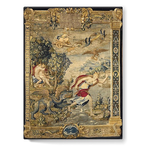 Diane de Poitiers' hanging: "Jupiter and Latone" (stretched canvas)