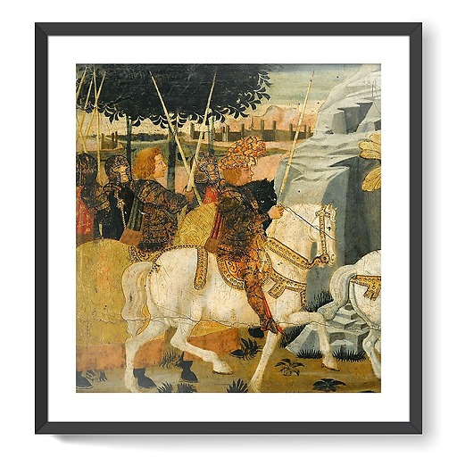 Cavalry battle under the walls of Troy I/II (framed art prints)