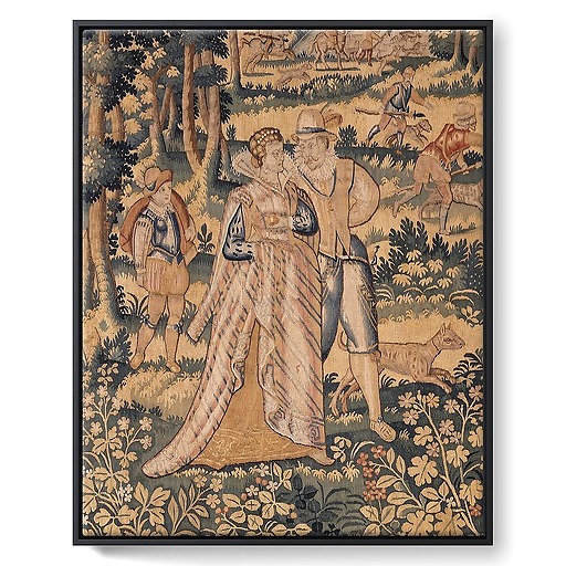Tapestry: The pleasures of the Campaign (framed canvas)
