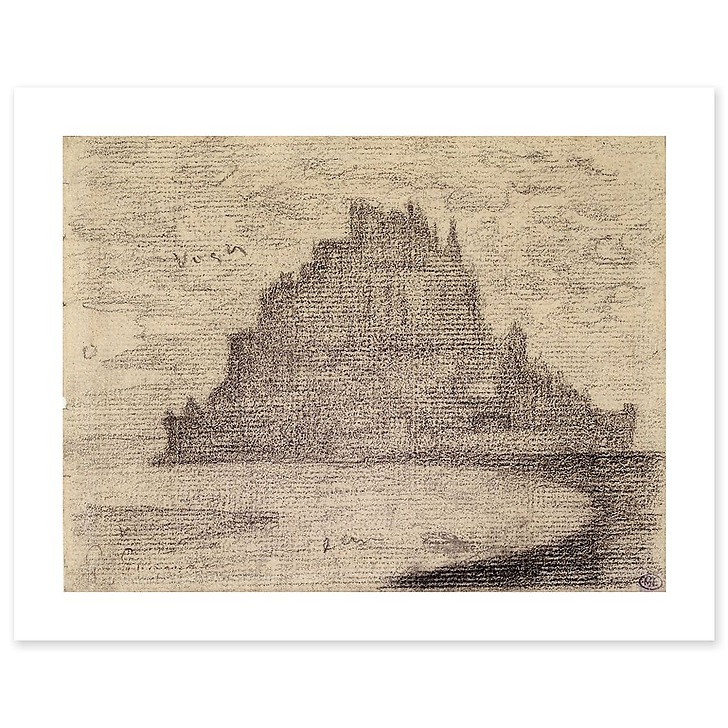 The Mont de Saint-Michel in the fog (art prints)