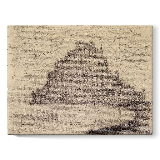 Le Mont de Saint-Michel dans la brume (toiles sur châssis)