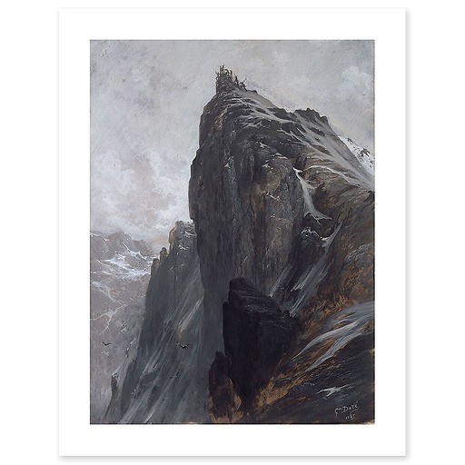 The Ascension of the Matterhorn (canvas without frame)