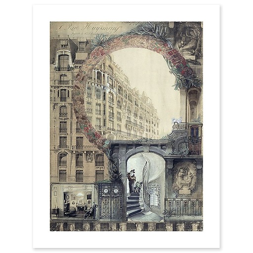 Apartment building (1, rue Huysmans, 75006 Paris) (art prints)