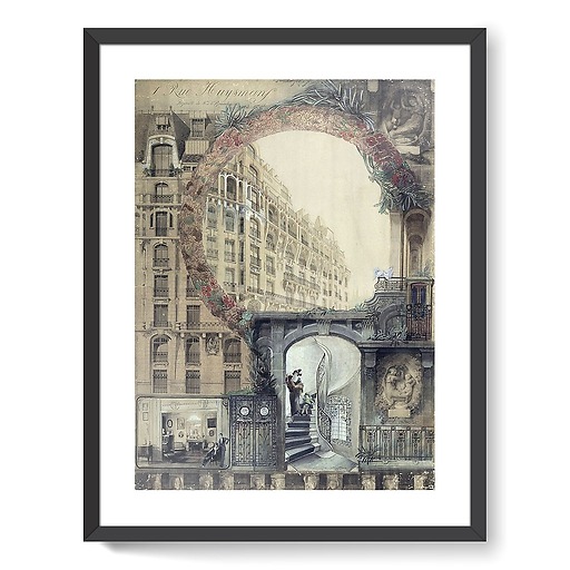 Apartment building (1, rue Huysmans, 75006 Paris) (framed art prints)