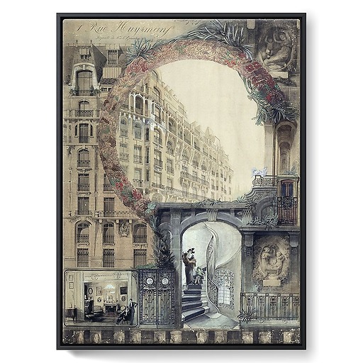 Apartment building (1, rue Huysmans, 75006 Paris) (framed canvas)