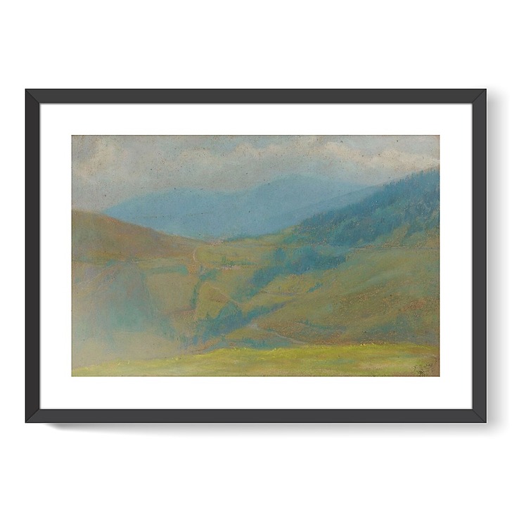 Paysage de montagne I/II (affiches d'art encadrées)