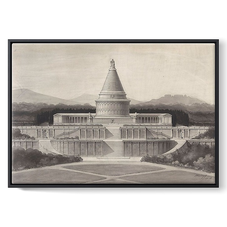 Project for a memorial to the defence of Paris (framed canvas)