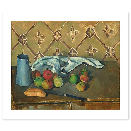 Fruits, serviette et boîte à lait (affiches d'art)