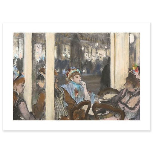 Femmes à la terrasse d'un café (affiches d'art)