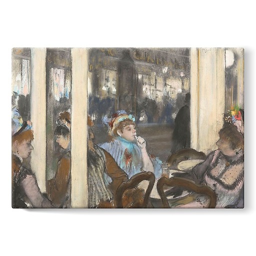 Femmes à la terrasse d'un café (toiles sur châssis)