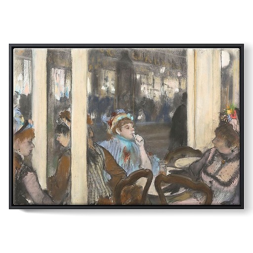 Women at the Terrace of a Café (framed canvas)