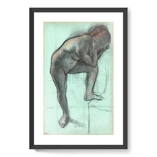 Femme nue debout (affiches d'art encadrées)