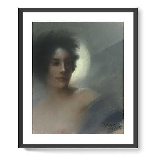 Study of a woman, or the Eclipse, or a woman with a crescent (framed art prints)