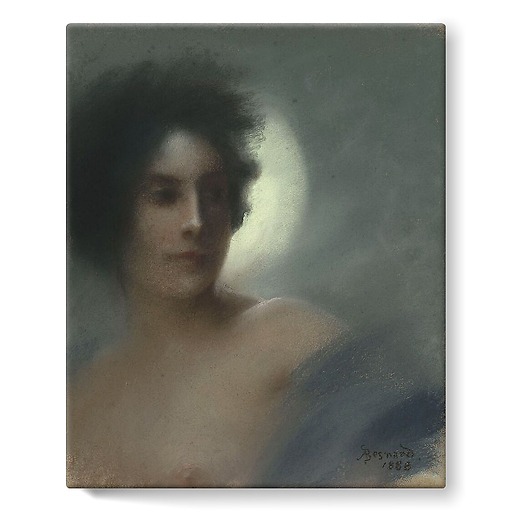 Study of a woman, or the Eclipse, or a woman with a crescent (stretched canvas)