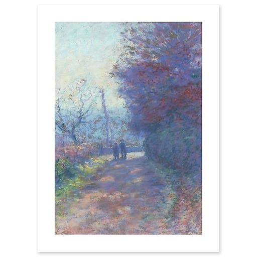 Morning effect, winter in Crozant (Creuse) (art prints)