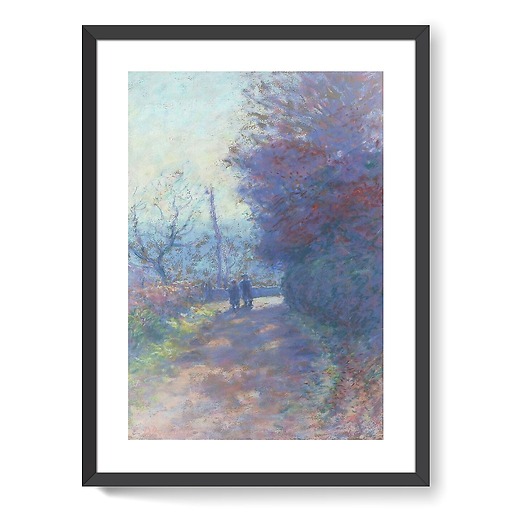 Morning effect, winter in Crozant (Creuse) (framed art prints)