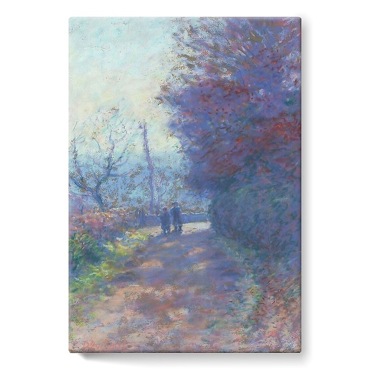 Morning effect, winter in Crozant (Creuse) (stretched canvas)