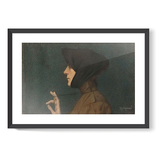 Woman with a Medallion (Mystery) (framed art prints)