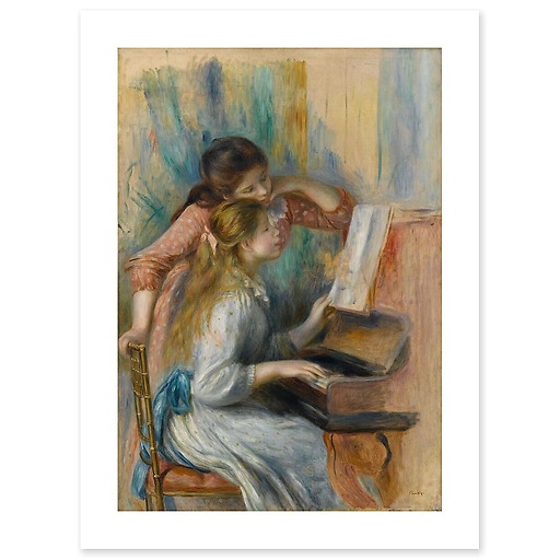 Young Girls at the Piano (art prints)