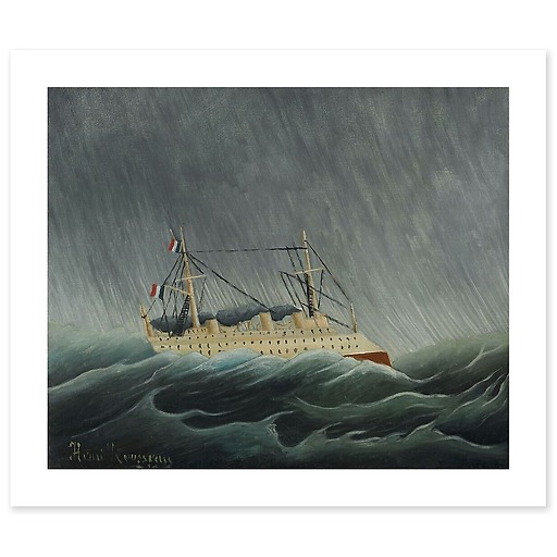 Navire dans la tempête (affiches d'art)