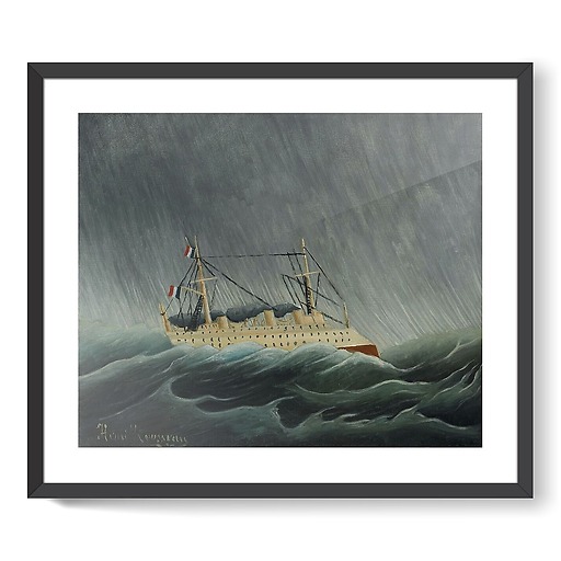 Navire dans la tempête (affiches d'art encadrées)