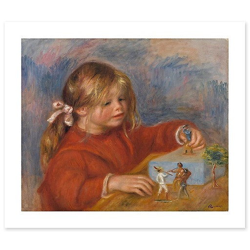 Claude Renoir jouant (toiles sans cadre)