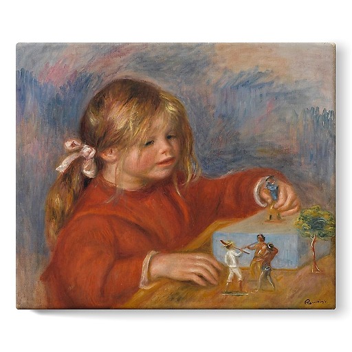 Claude Renoir playing (stretched canvas)