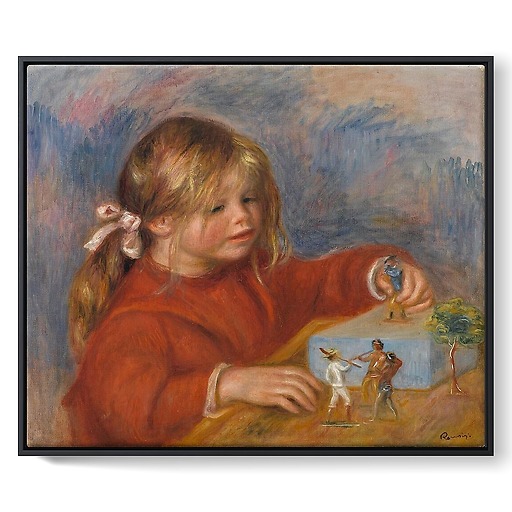 Claude Renoir playing (framed canvas)