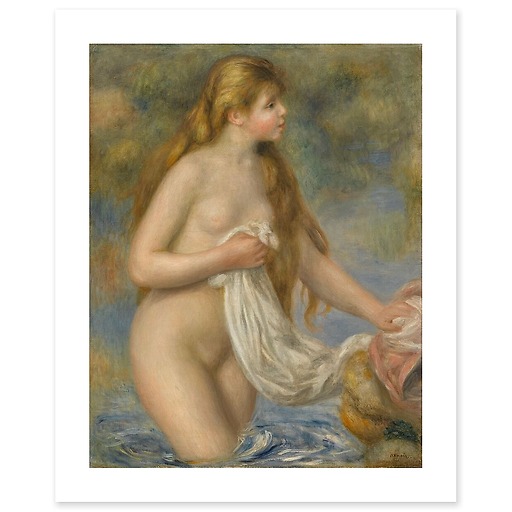 Long-Haired Bather (canvas without frame)