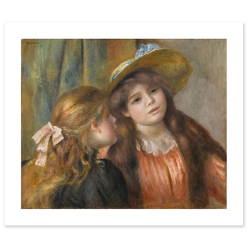 Portrait de deux fillettes (affiches d'art)