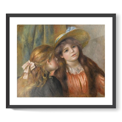 Portrait of two young girls (framed art prints)