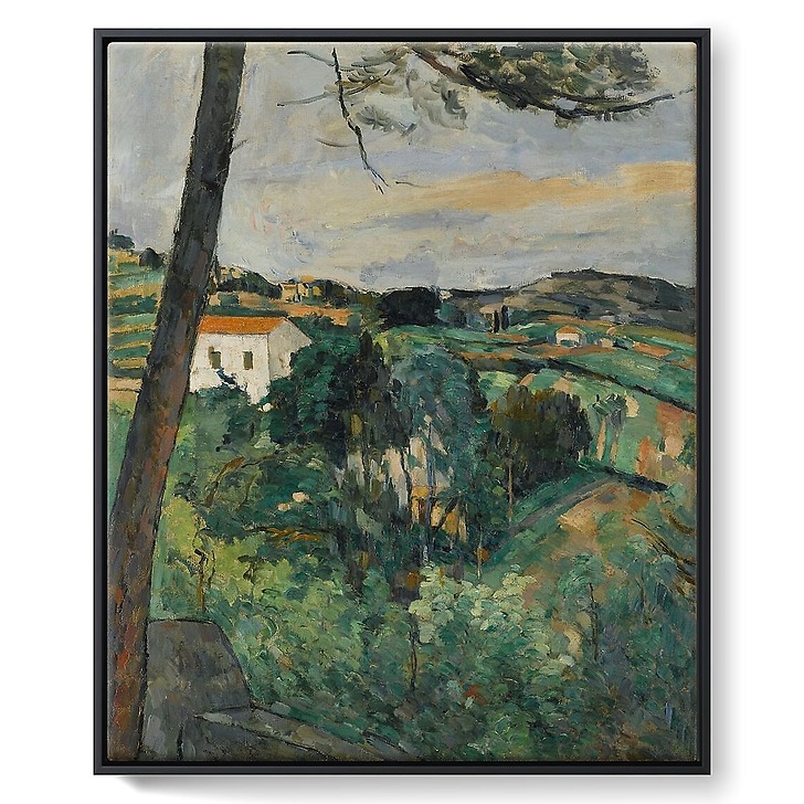 Paysage au toit rouge ou le pin d'Estaque (toiles encadrées)
