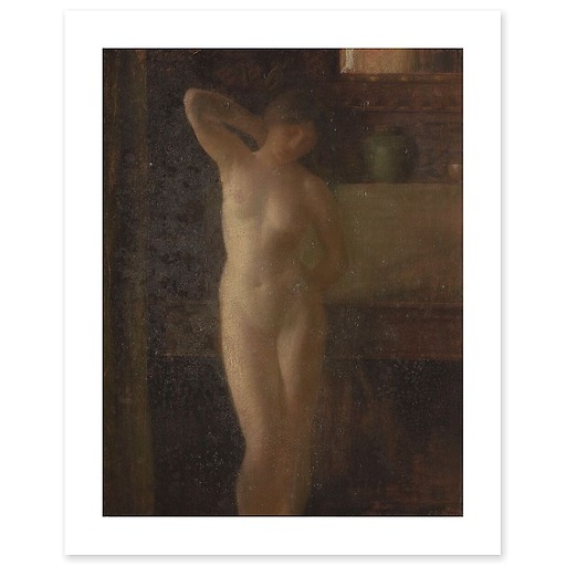 Study of nude in an interior (canvas without frame)