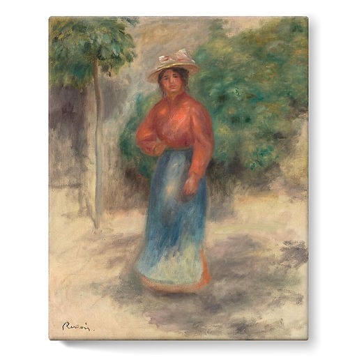 Gabrielle in the garden (stretched canvas)