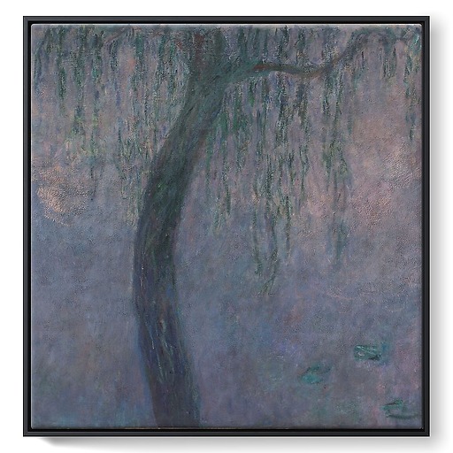 The Water Lilies: The Two Willows (framed canvas)