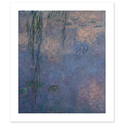 The Water Lilies: Morning with Willows (canvas without frame)