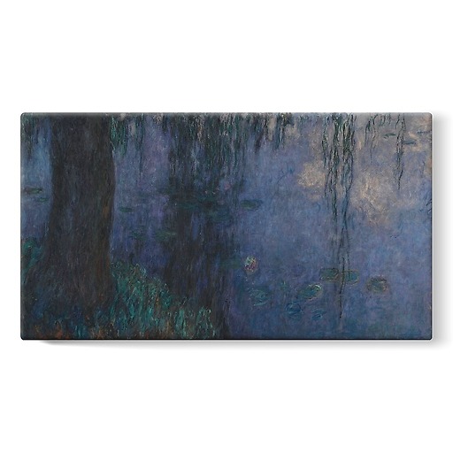 The Water Lilies: Morning with Willows (stretched canvas)