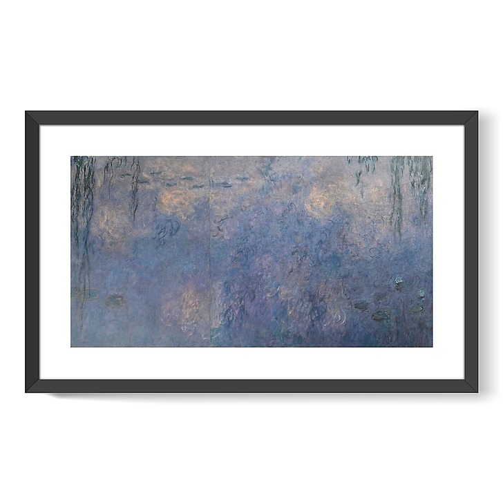 Les Nymphéas : Le Matin aux Saules (affiches d'art encadrées)