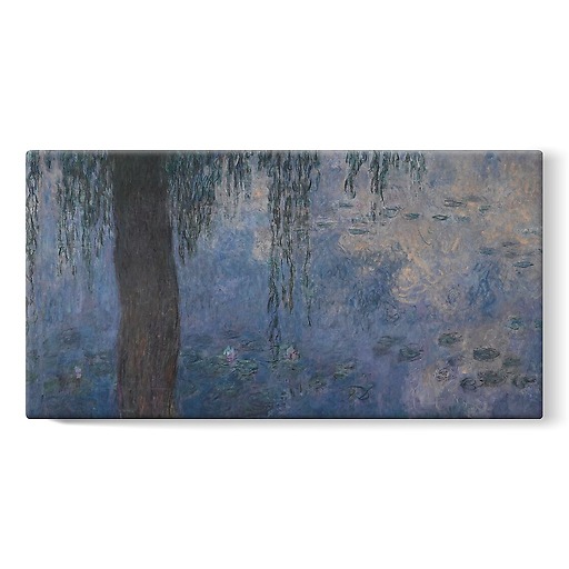 The Water Lilies: Morning with Willows (stretched canvas)