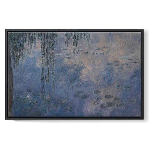 The Water Lilies: Morning with Willows (framed canvas)
